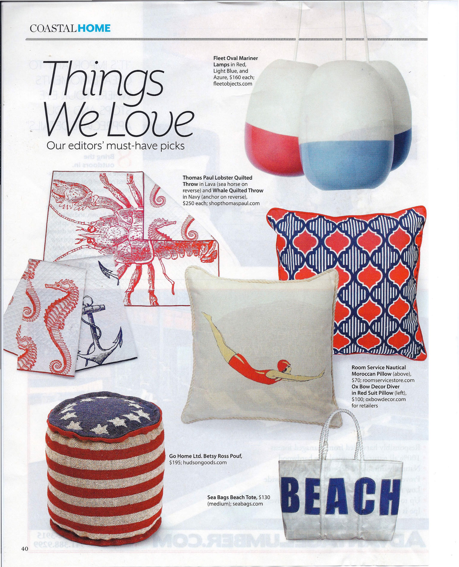 Coastal Living July 2012